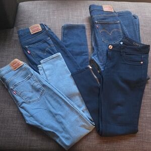 Set Of 4 Skinny Jeans From Levi's And DL1961
